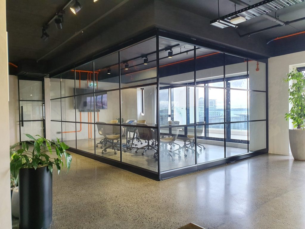 Project Spotlight: 100 GlassSeal at Catch Design 7 Trans Space Acoustic Operable Walls Moveable Walls Glass Operable GlassSeal Catch Design 6 scaled 1